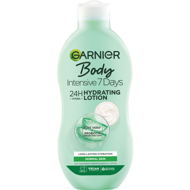 Garnier Intensive 7 Days Aloe Vera Probiotic Extract Body Lotion Normal Skin lotion do ciała do skóry normalnej 400 ml