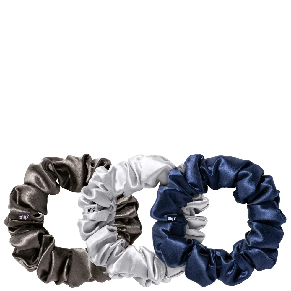 Slip Silk Large Scrunchies - Midnight (Pack of 3) Zdjęcie 1