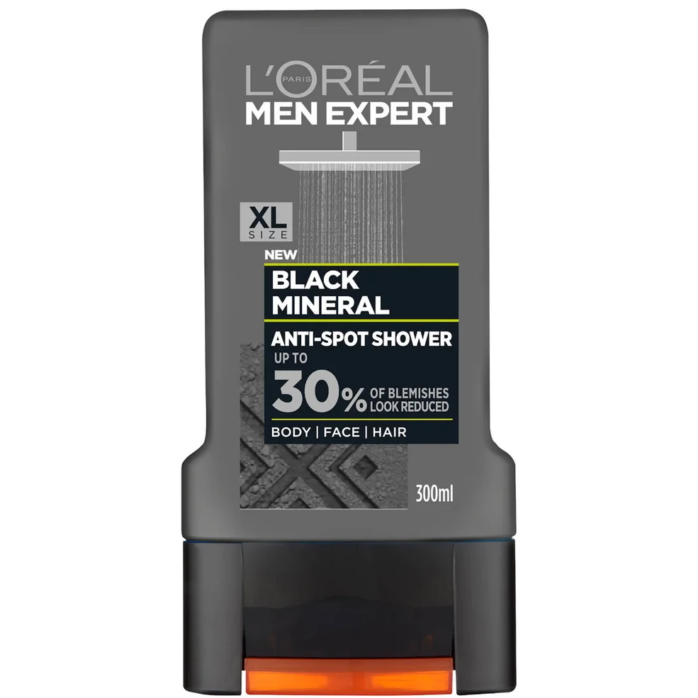 L'Oréal Paris Men Expert Black Mineral Anti-Spot Shower Gel 300ml Zdjęcie 1