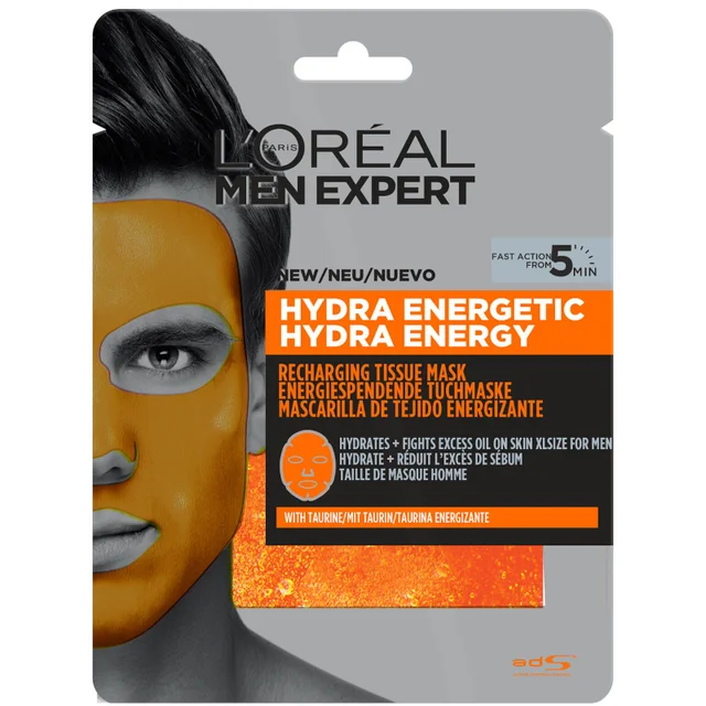 L'Oréal Paris Men Expert Hydra Energetic Tissue Mask energetyzująca maska w płachcie 30 g