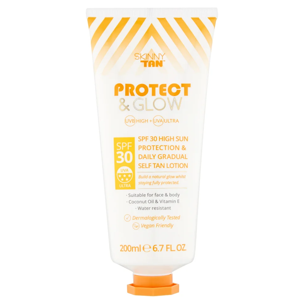 Skinny Tan Protect & Glow Lotion SPF30 200ml Zdjęcie 1