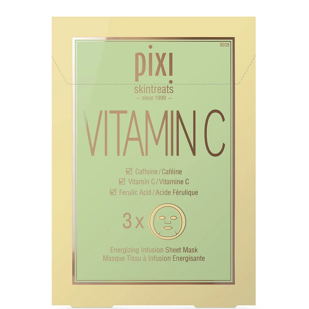 PIXI Vitamin-C Sheet Mask maska do twarzy z witaminą C w płachcie (3 sztuki) Zdjęcie 1