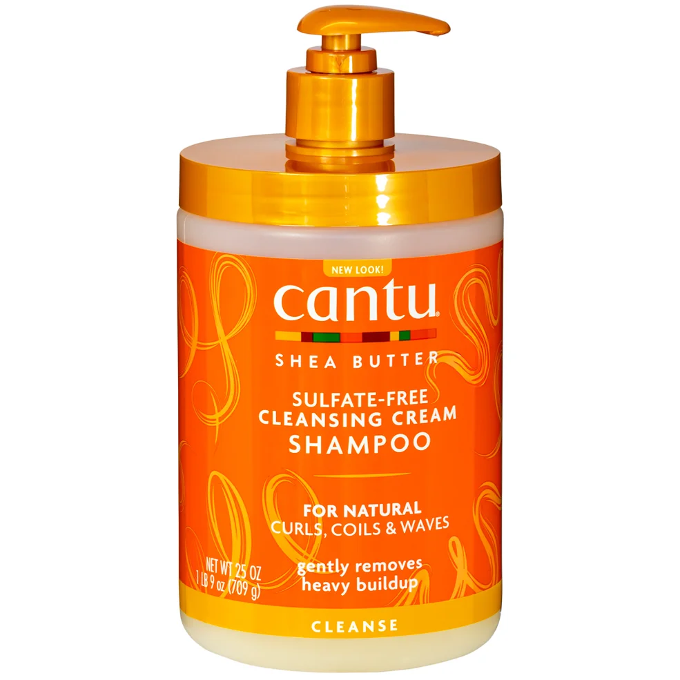 Cantu Shea Butter for Natural Hair Cleansing Cream Shampoo oczyszczający szampon w kremie – wielkość profesjonalna ok. 739 ml Zdjęcie 1