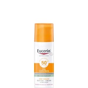 Eucerin Sun Face Oil Control Sun Gel-Cream Dry Touch SPF50+ suchy w dotyku przeciwsłoneczny krem-żel do twarzy 50 ml - undefined undefined