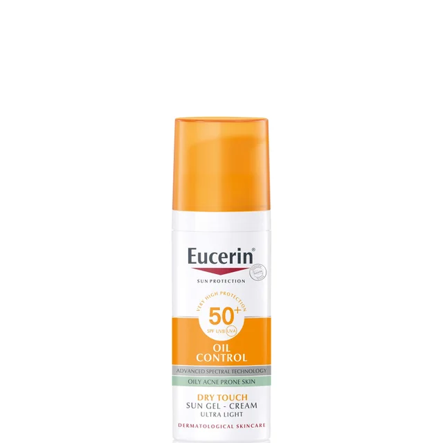 Eucerin Sun Face Oil Control Sun Gel-Cream Dry Touch SPF50+ suchy w dotyku przeciwsłoneczny krem-żel do twarzy 50 ml