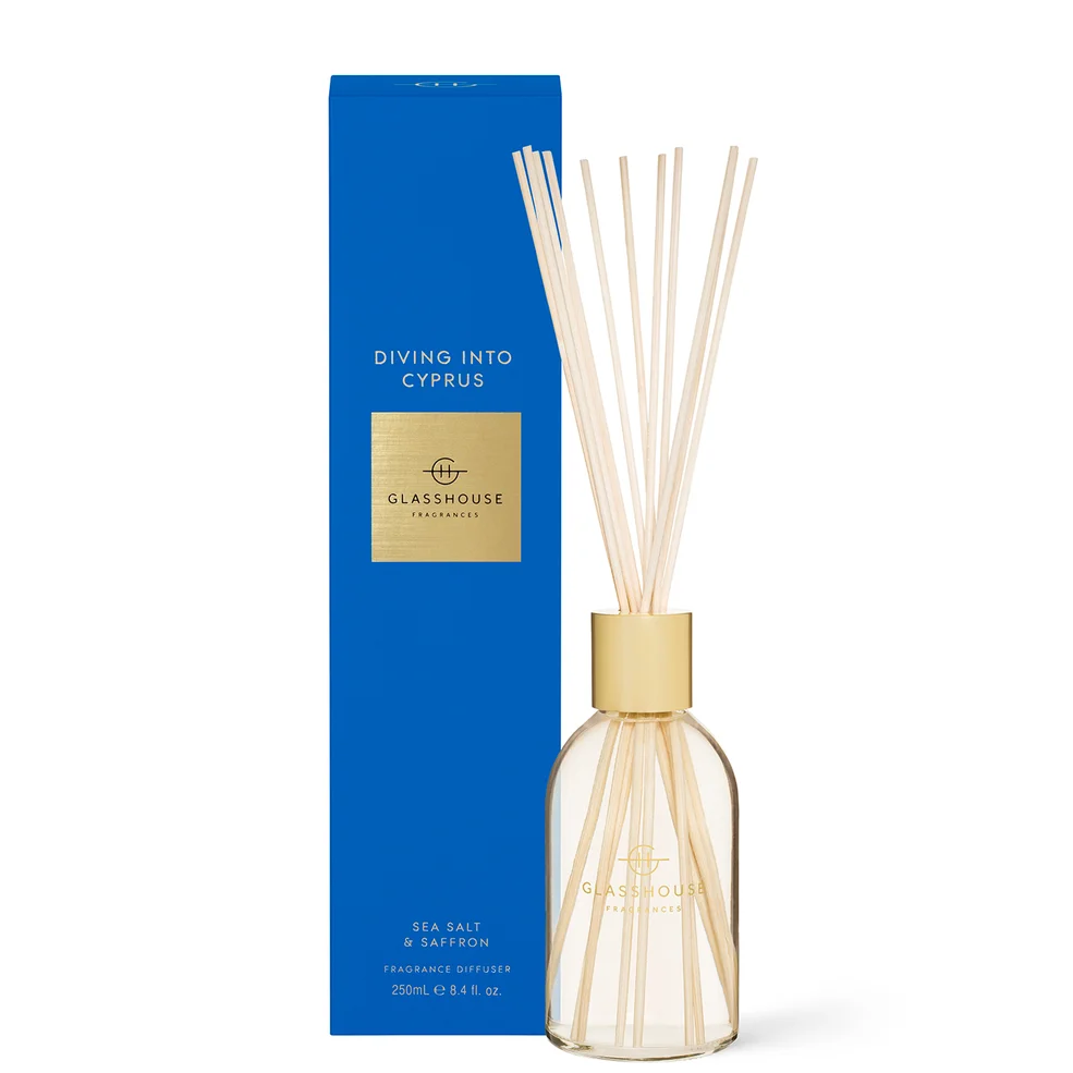 Glasshouse Fragrances Diving into Cyprus Diffuser 250ml Zdjęcie 1