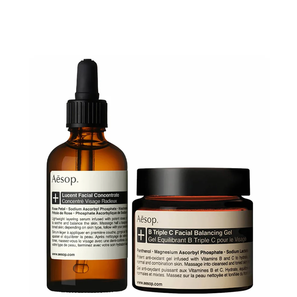 Aesop Lucent Concentrate and Triple C Balancing Gel Duo Zdjęcie 1