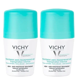 Vichy 48 Hour Intensive Antiperspirant Roll-on Deodorant for Sensitive Skin Bundle 2 x 50ml - undefined undefined