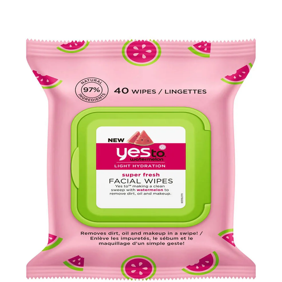 yes to Watermelon Super Fresh Facial Wipes 40ct Zdjęcie 1