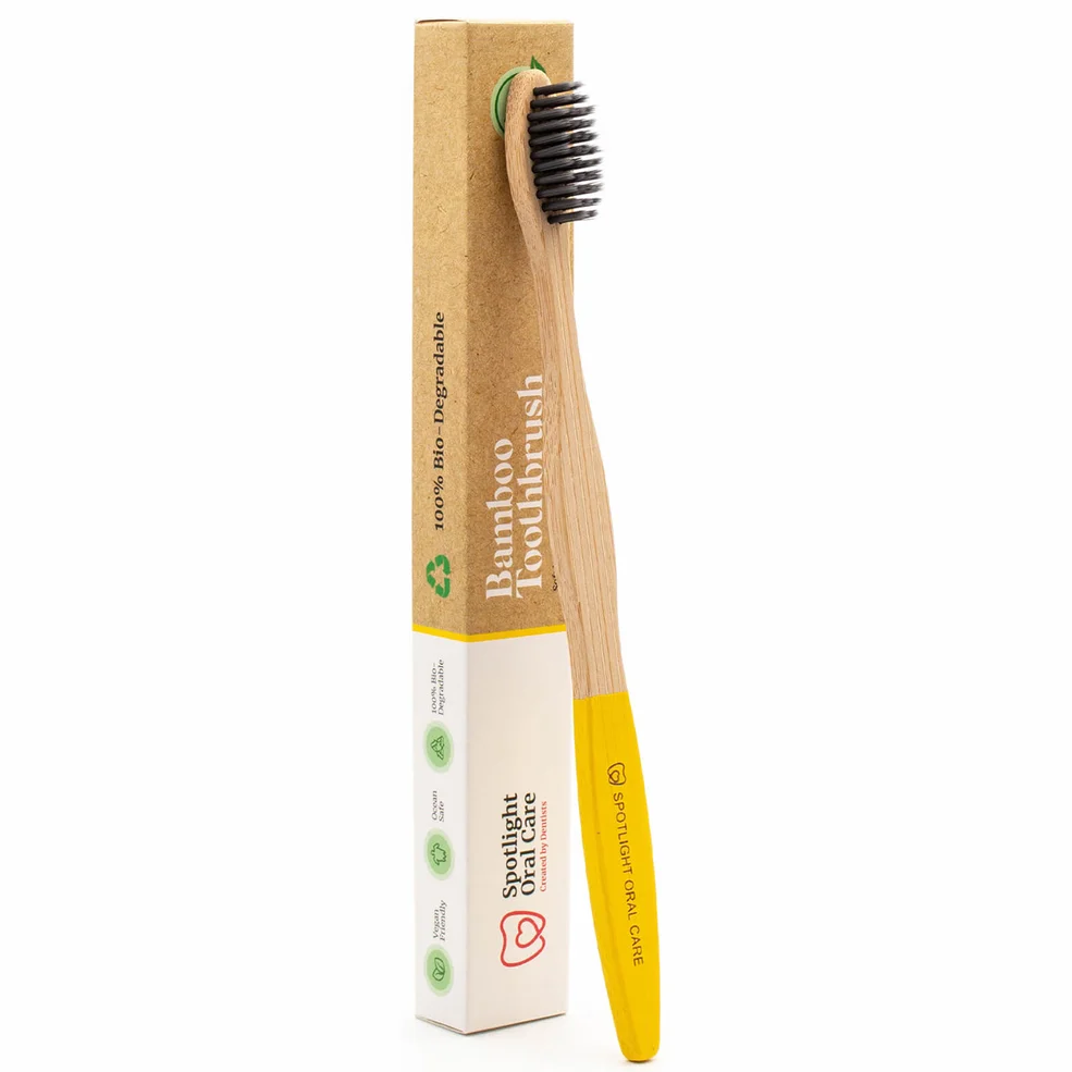 Spotlight Oral Care Bamboo Toothbrush - Yellow Zdjęcie 1