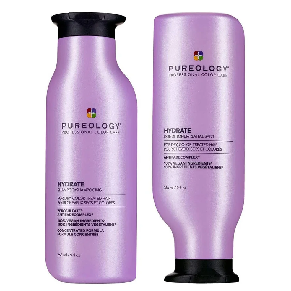 Pureology Hydrate Shampoo and Conditioner Moisturising Bundle for Dry Hair, Sulphate Free for a Gentle Cleanse Zdjęcie 1