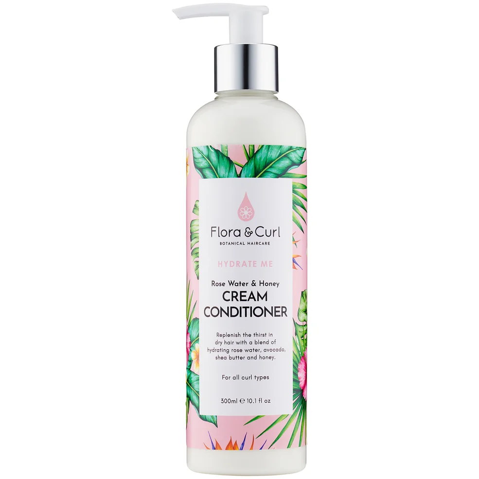 Flora & Curl Rose Water & Honey Cream Conditioner 300ml Zdjęcie 1