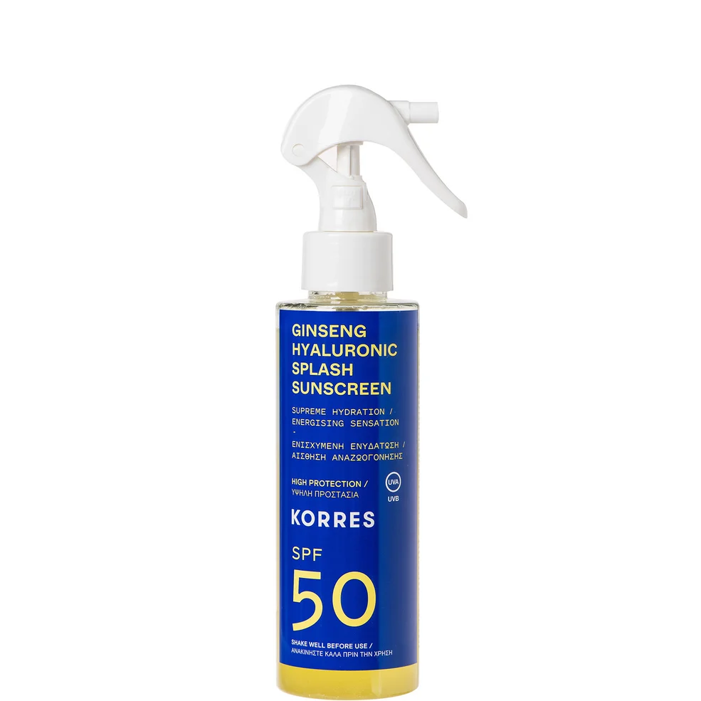 KORRES Ginseng Hyaluronic SPF50 Splash Sunscreen 150ml Zdjęcie 1