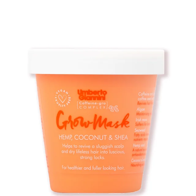 Umberto Giannini Grow Mask Hemp, Coconut and Shea Treatment kuracja do włosów 230 g
