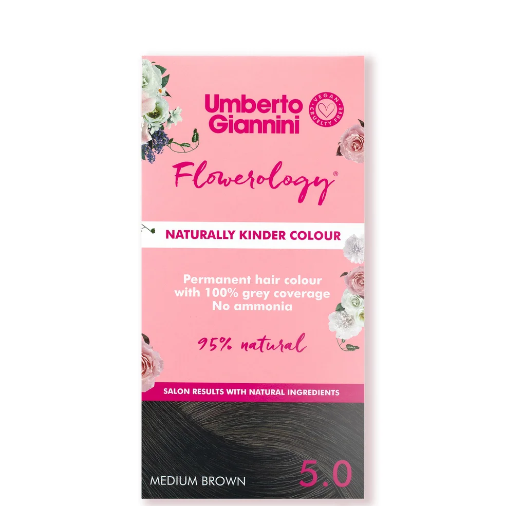 Umberto Giannini Flowerology Naturally Kinder Colour - Medium Brown 5.0 195ml Zdjęcie 1