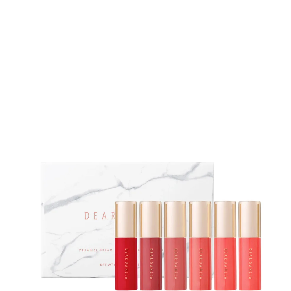 Dear Dahlia Paradise Dream Mini Velvet Lip Mousse 6 Set - Best Seller Collection Zdjęcie 1