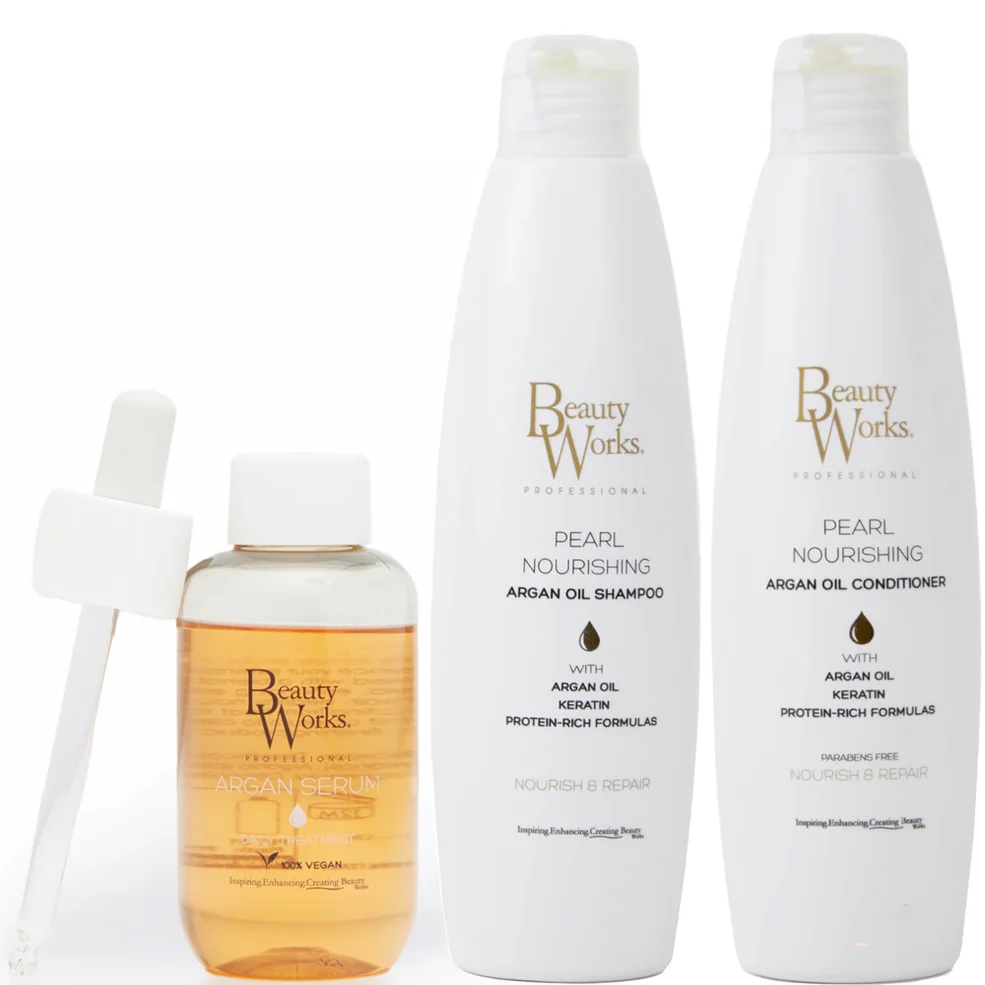 Beauty Works Pearl Nourishing Argan Oil Trio Zdjęcie 1