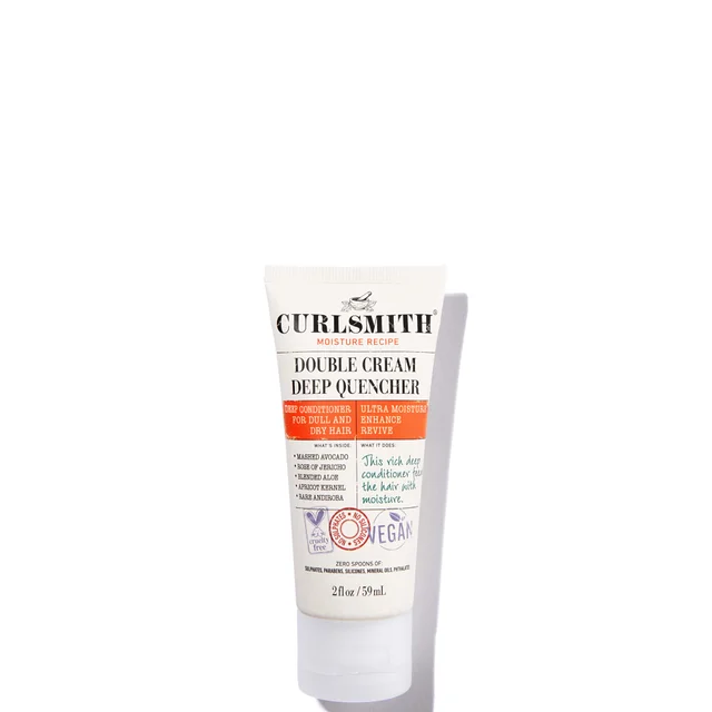 Curlsmith Double Cream Deep Quencher Travel Size głęboko działająca odżywka do włosów wielkość podróżna 59 ml