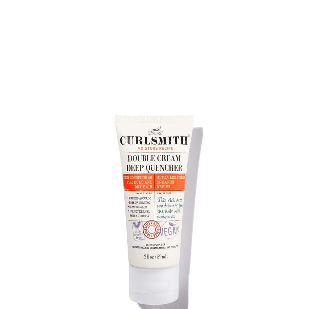 Curlsmith Double Cream Deep Quencher Travel Size głęboko działająca odżywka do włosów wielkość podróżna 59 ml Zdjęcie 1