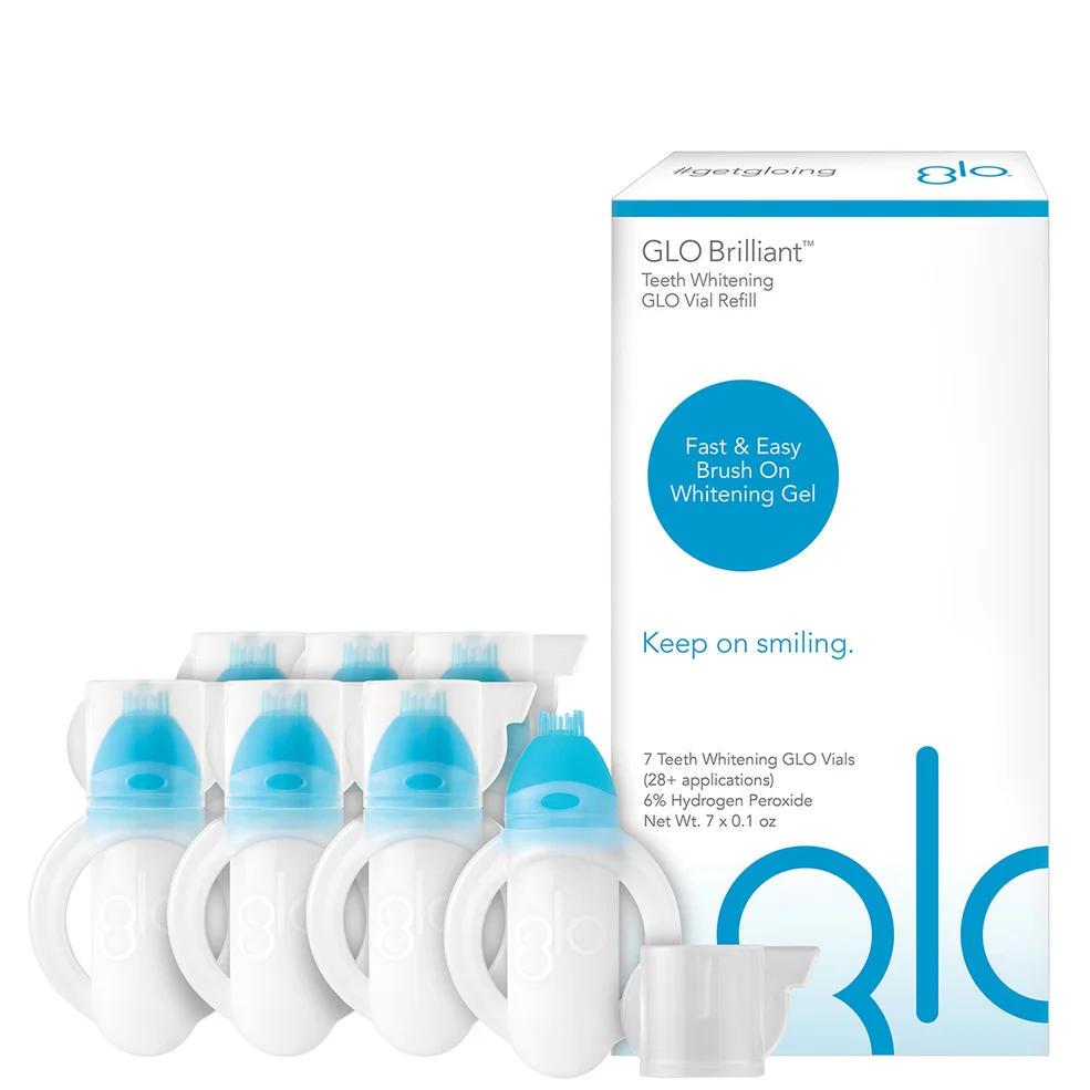 GLO Science GLO Lit Teeth Whitening GLO Vials - 7 GLO Vials and Lip Care Zdjęcie 1