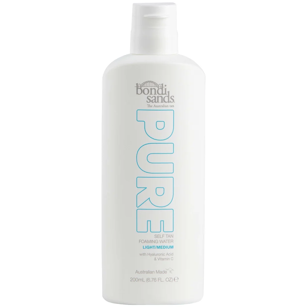 Bondi Sands Pure Self Tan Foaming Water - Light/Medium 200ml Zdjęcie 1
