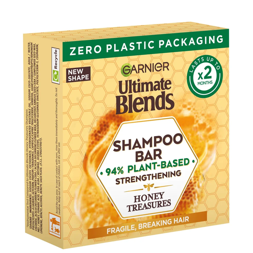 Garnier Ultimate Blends Honey Treasures Strengthening Shampoo Bar for Damaged Hair 60g Zdjęcie 1