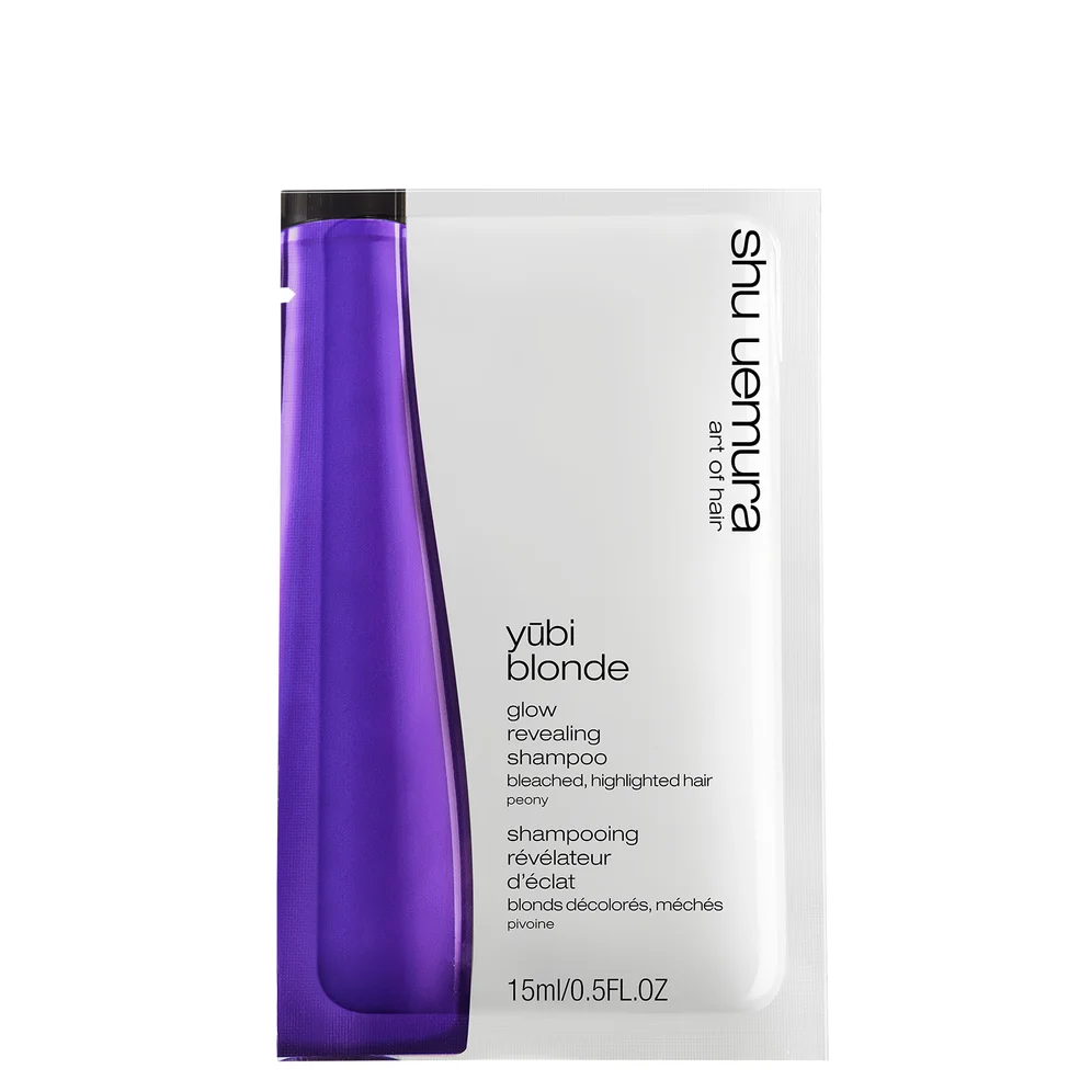 Shu Uemura Art of Hair Yubi Blonde Glow Revealing Shampoo for Bleached, Highlighted Blonde Hair 15ml Zdjęcie 1