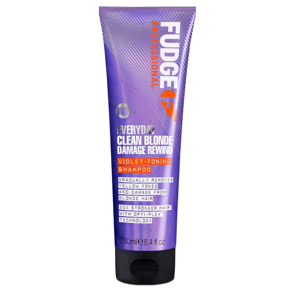 Fudge Professional Everyday Clean Blonde Damage Rewind Violet Toning Shampoo 250ml Zdjęcie 1