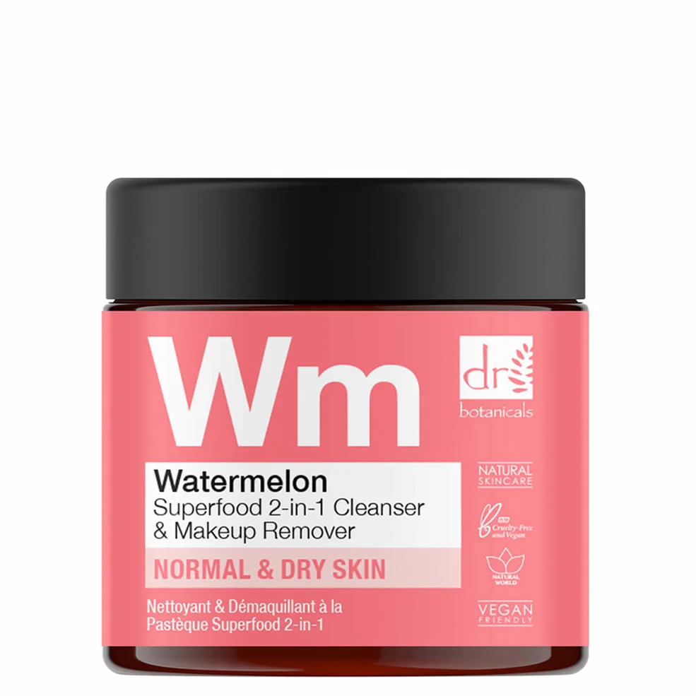 Dr Botanicals Watermelon Superfood 2-in-1 Cleanser and Makeup Remover 60ml Zdjęcie 1