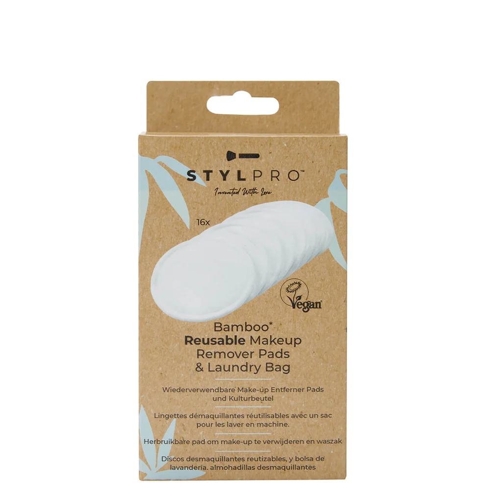 StylPro Bamboo Makeup Remover Pads płatki do usuwania makijażu – 16 sztuk Zdjęcie 1