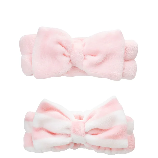 brushworks Makeup Headbands opaski na włosy (2 szt.)