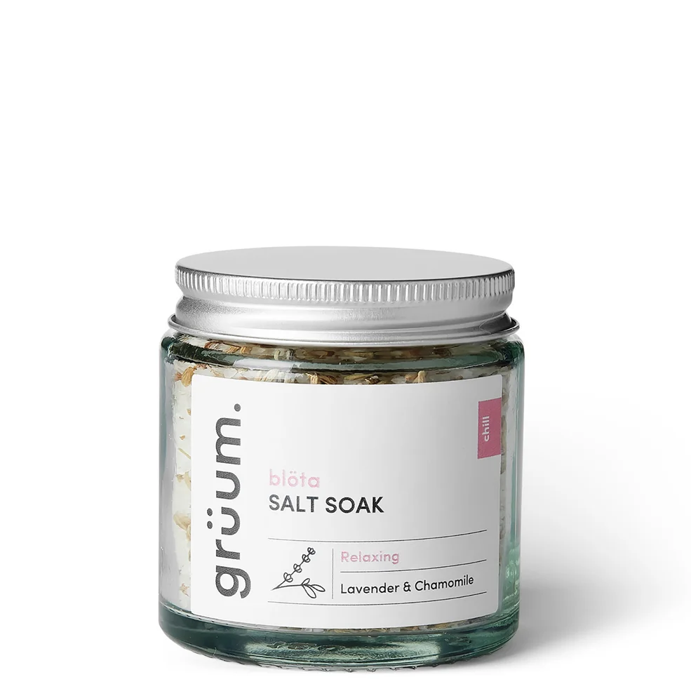 grüum blöta Lavender and Chamomile Bath Salt Soak 120g Zdjęcie 1