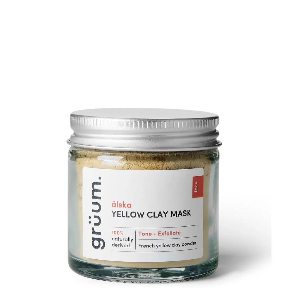 grüum älska Yellow Clay Face Mask 50ml Zdjęcie 1