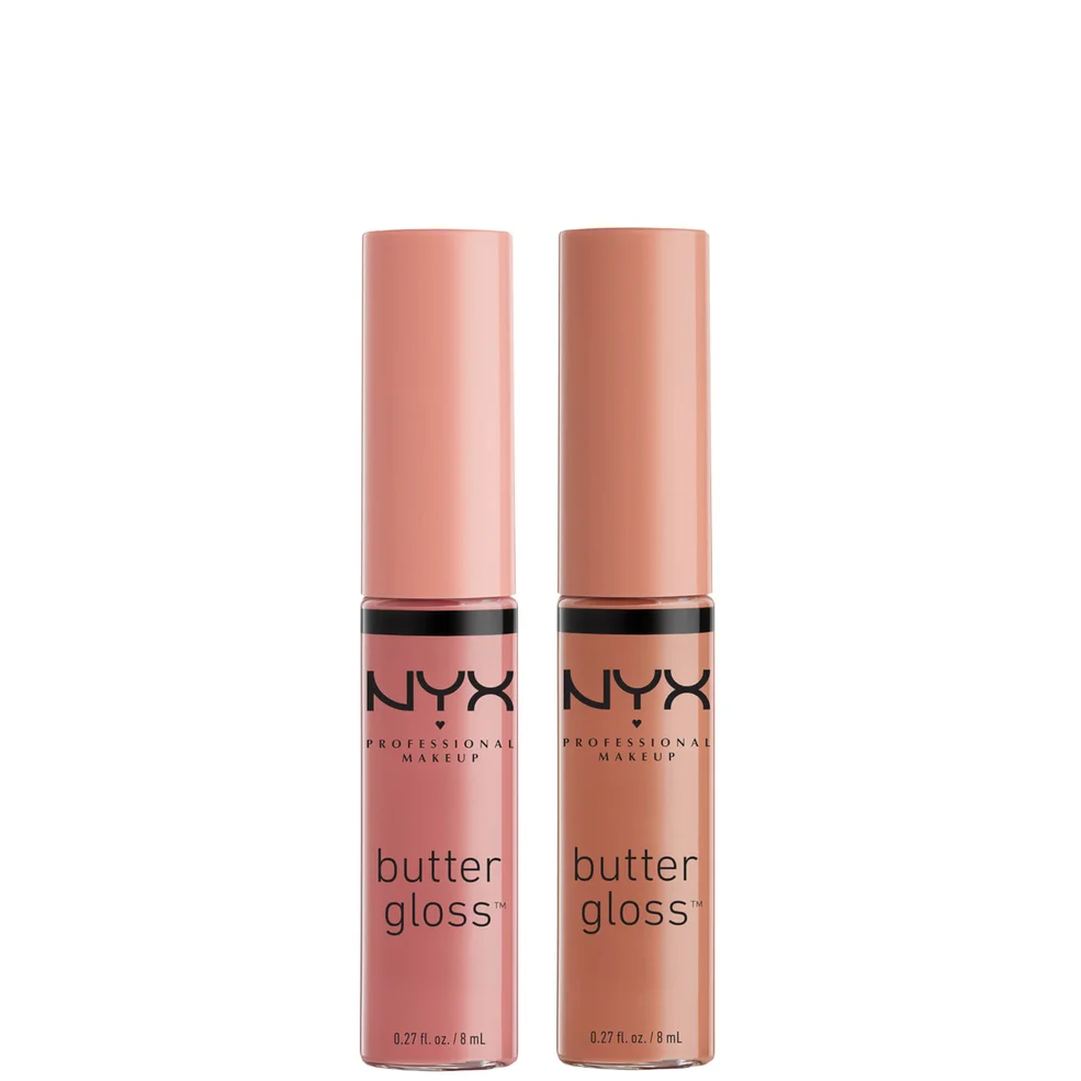 NYX Professional Makeup Butter Gloss Lip Gloss Duo - Madeleine and Tiramisu Zdjęcie 1