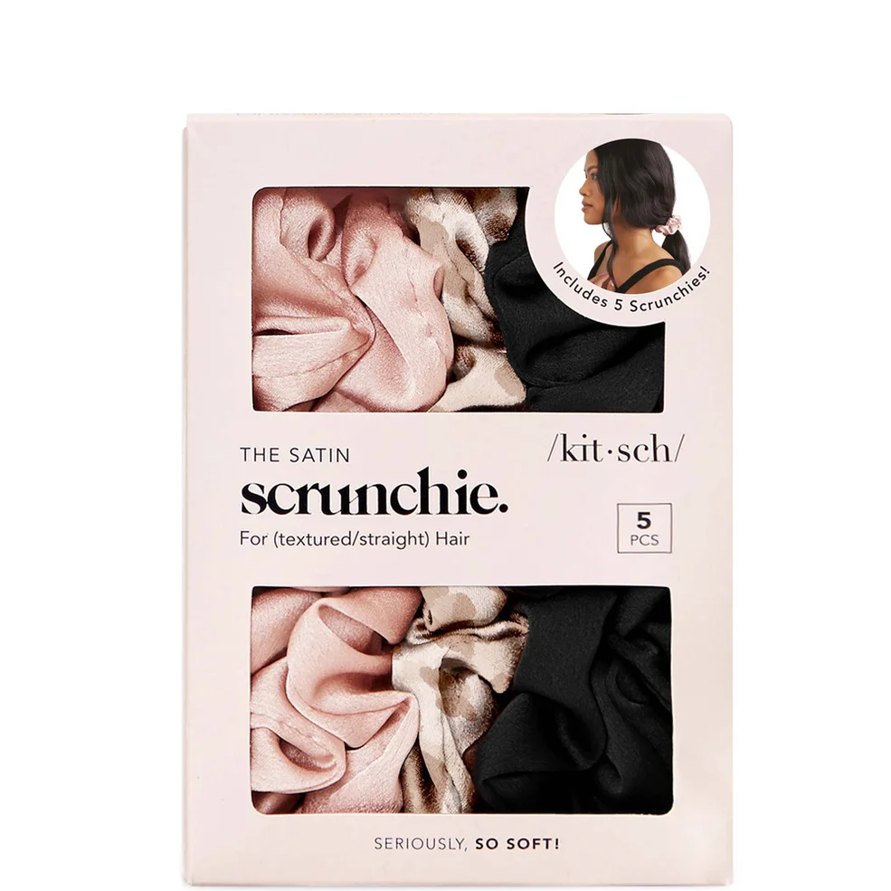 Kitsch Satin Sleep Scrunchies (Various Colours) Zdjęcie 1