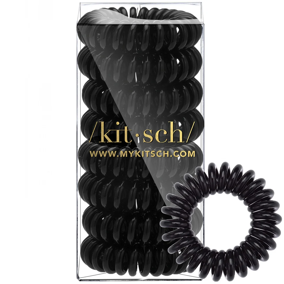 Kitsch Black Hair Coils (8 Piece) Zdjęcie 1