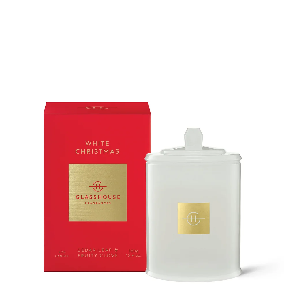 Glasshouse Fragrances White Christmas Candle 380g Zdjęcie 1