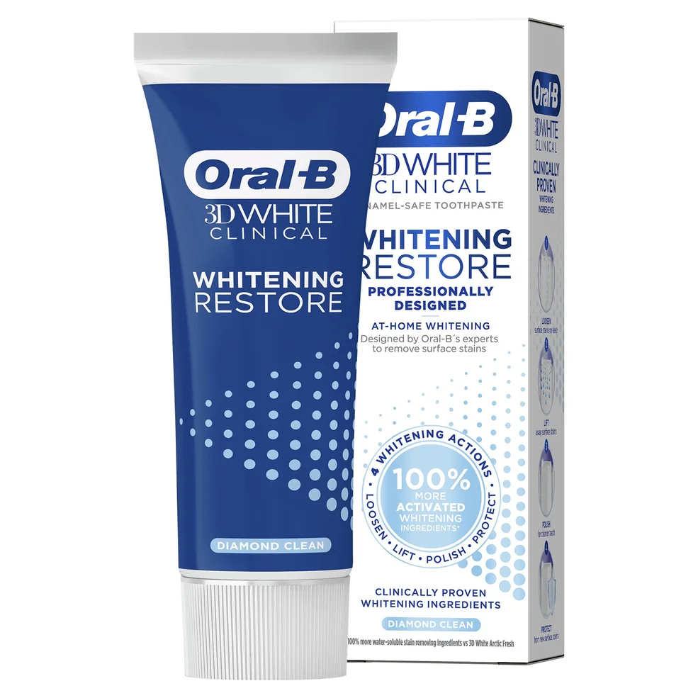 Oral B 3DWhite Clinical Whitening Restore Diamond Clean Toothpaste 70ml Zdjęcie 1