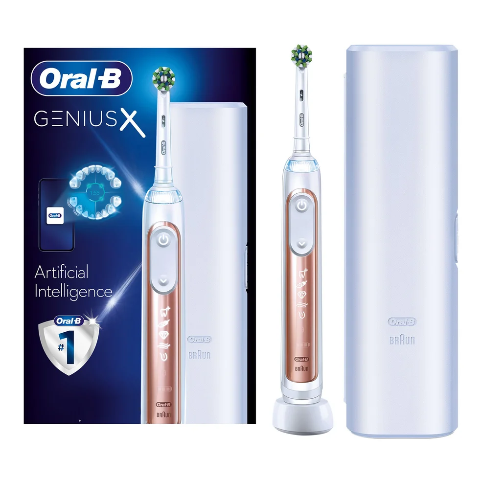 Oral B Genius X Rose Gold Electric Toothbrush Designed by Braun Zdjęcie 1