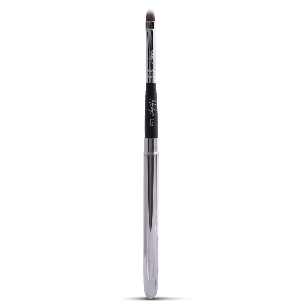 Nanshy Lip Brush with Lid Pędzel do ust z pokrywką - Onyx Black Zdjęcie 1