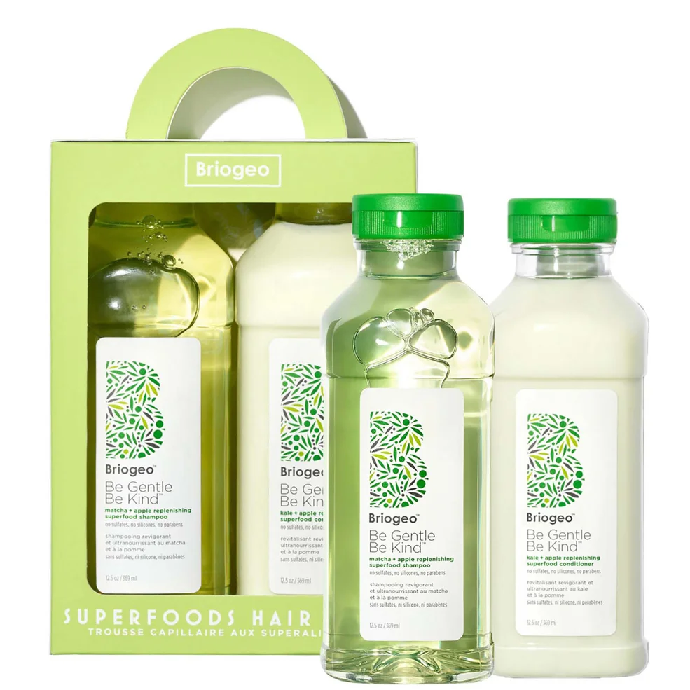 Briogeo Superfoods Apple Matcha and Kale Replenishing Shampoo and Conditioner Set Zdjęcie 1