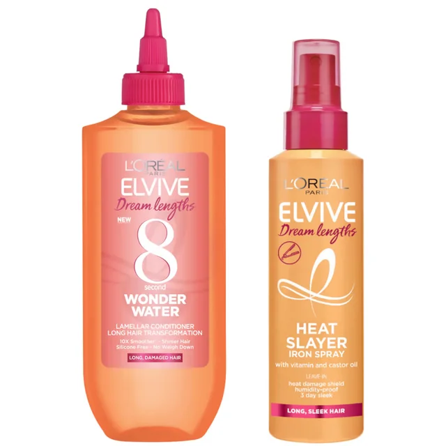 L'Oréal Paris Elvive Dream Duo - Cudowna pielęgnacja wodna i spray ochronny Heat Slayer