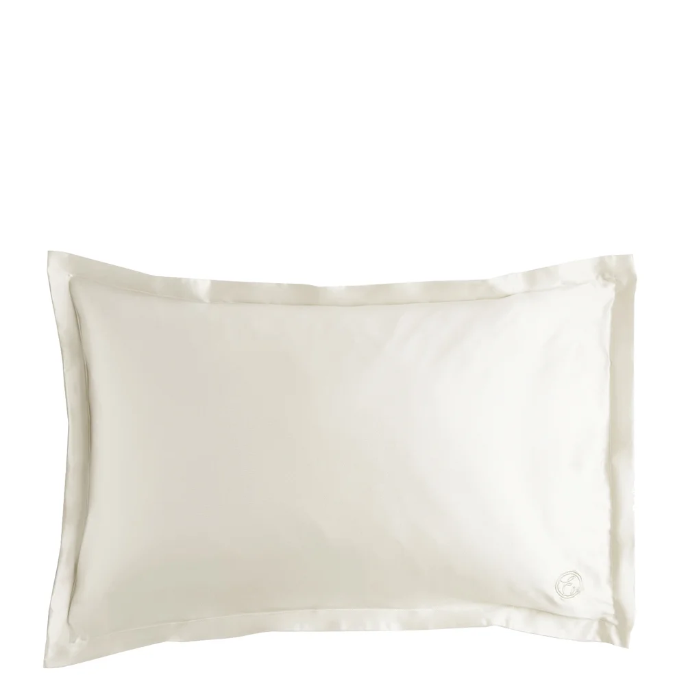 ESPA Home Oxford Edge Silk Pillowcase - Pearl White Zdjęcie 1