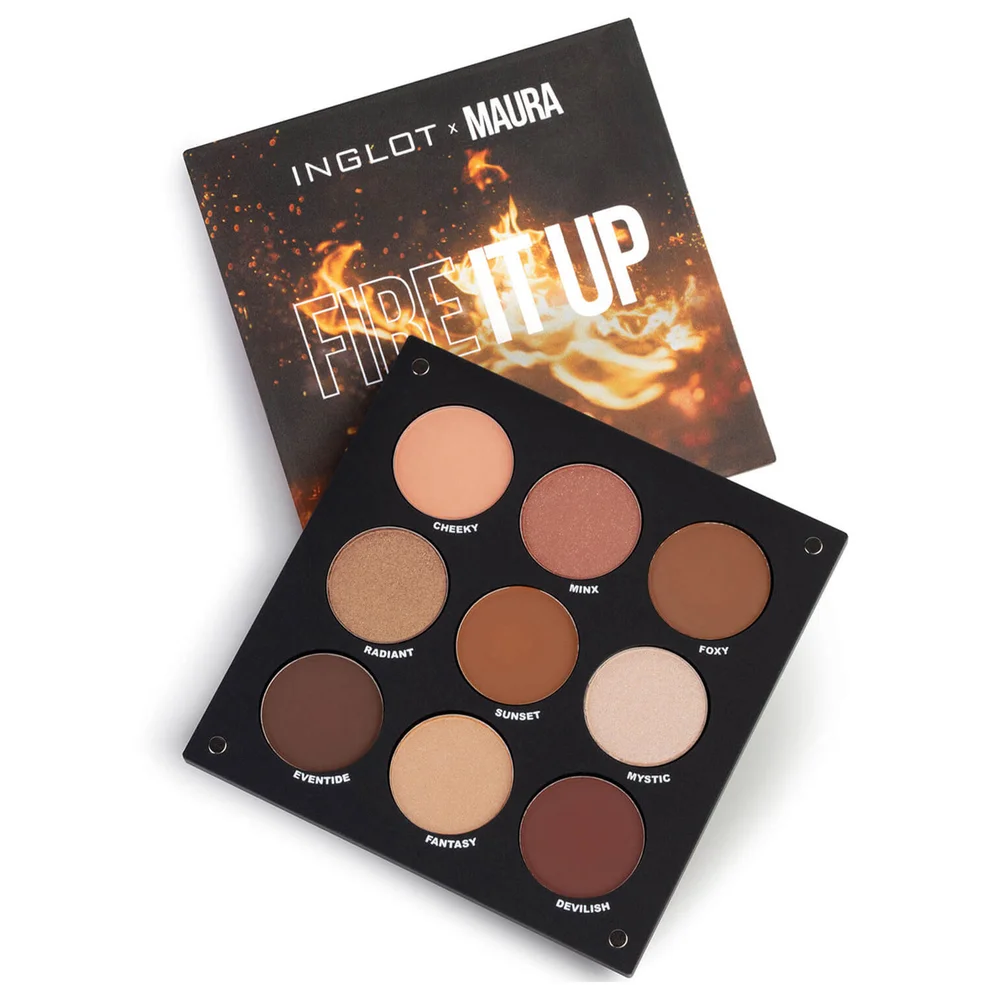 Inglot X Maura Fire It Up Eye Shadow Palette Zdjęcie 1