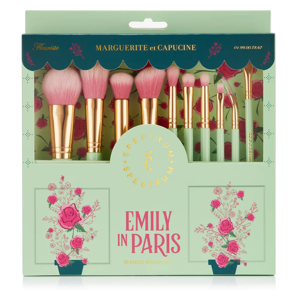 Spectrum Collections Emily in Paris La Vie En Rose 10 Piece Brush Set Zdjęcie 1