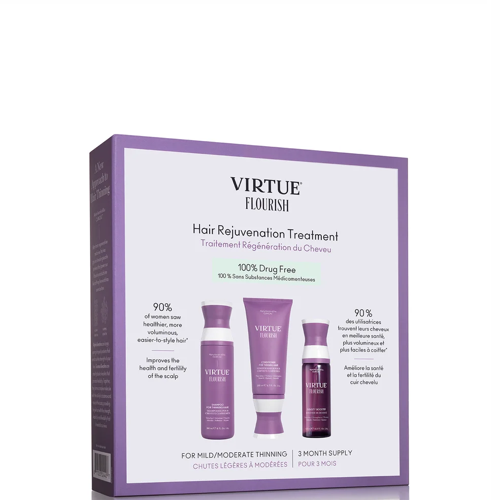 VIRTUE Flourish Hair Rejuvenation Treatment (3 Month Supply) Zdjęcie 1