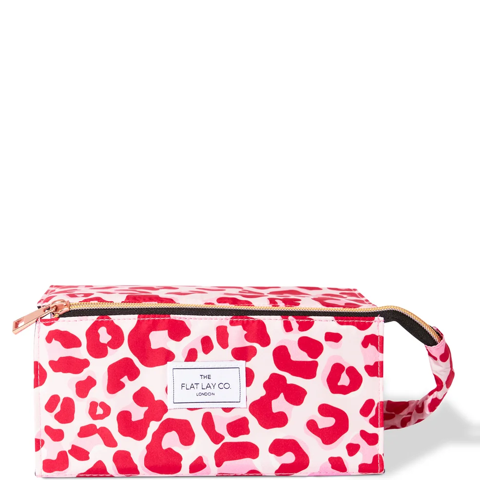 The Flat Lay Co. Open Flat Box Bag - Pink Leopard Zdjęcie 1