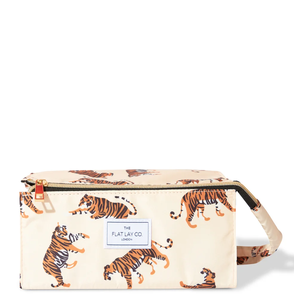 The Flat Lay Co. Open Flat Box Bag - Beige Tigers Zdjęcie 1