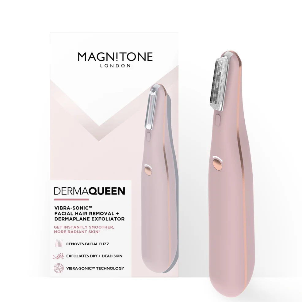 MAGNITONE London DermaQueen Vibra-Sonic Facial Dermaplane - Pink Zdjęcie 1