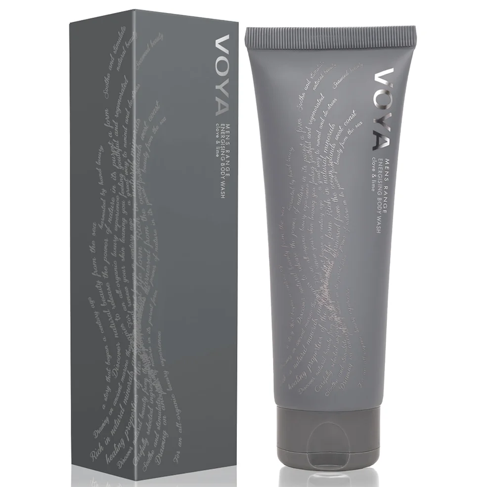 VOYA Men's Range Energising Body Wash - Clove & Lime (200ml) Zdjęcie 1